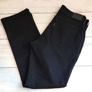 Levi's 505 Black Denim Straight Leg Jeans Womens Size 6